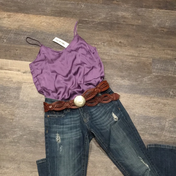 Tops - 💟NWT-Mauve Silk Tank💟